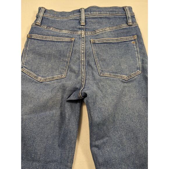 Madewell Jeans Women Size 24 Stovepipe Fair Trade Stretch Straight Crop 90's y2k - Picture 6 of 12